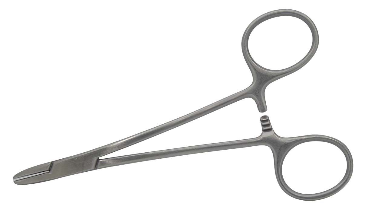 Miltex 8-22 Suture Needle Holder  Brown Needle Holder 5-1/4